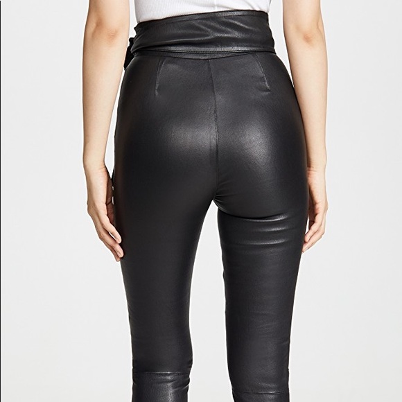 J BRAND ELSA HOSK FRIDAY LEATHER LEGGING SZ 24